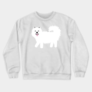 Happy Samoyed Dog Crewneck Sweatshirt